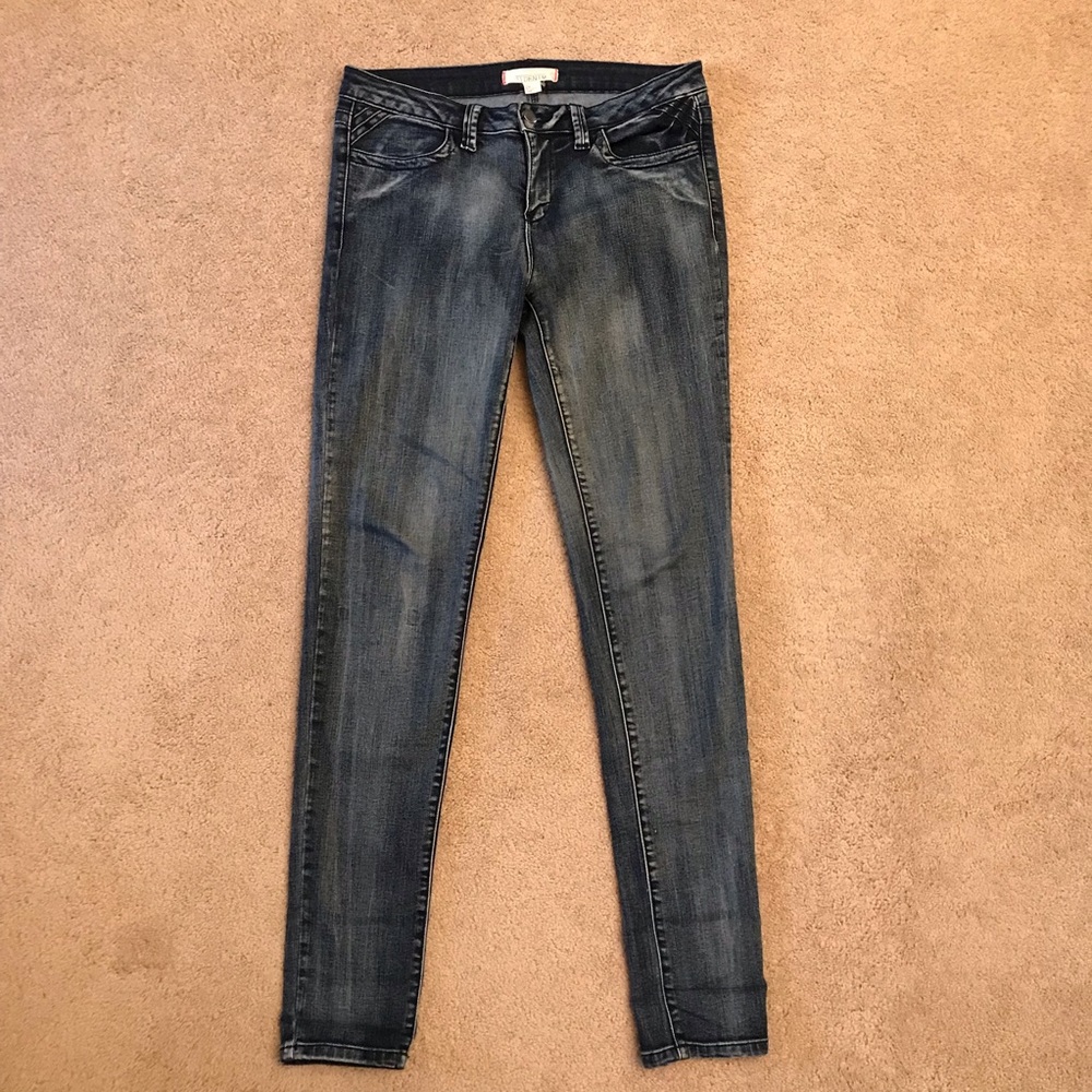 Forever 21 Skinny Jeans Womens Size 8 Waist 29 Super Stretch Denim Blue